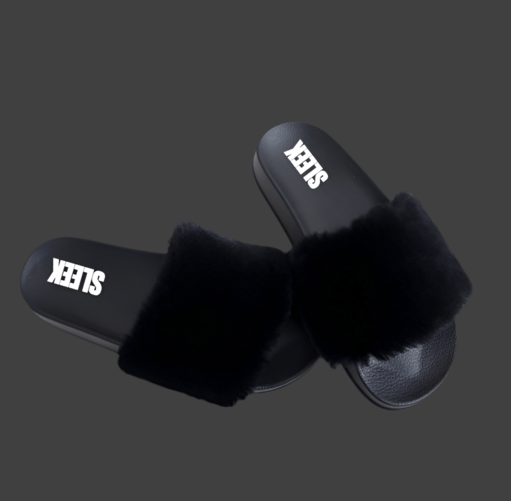 Women - Sleek Cozy Slides – luxurious faux fur