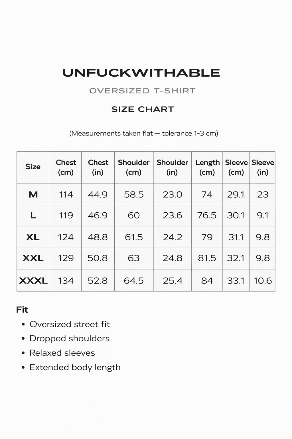 UNFUCKWITHABLE – Training shirt (Limited Edition) M TO 3XL