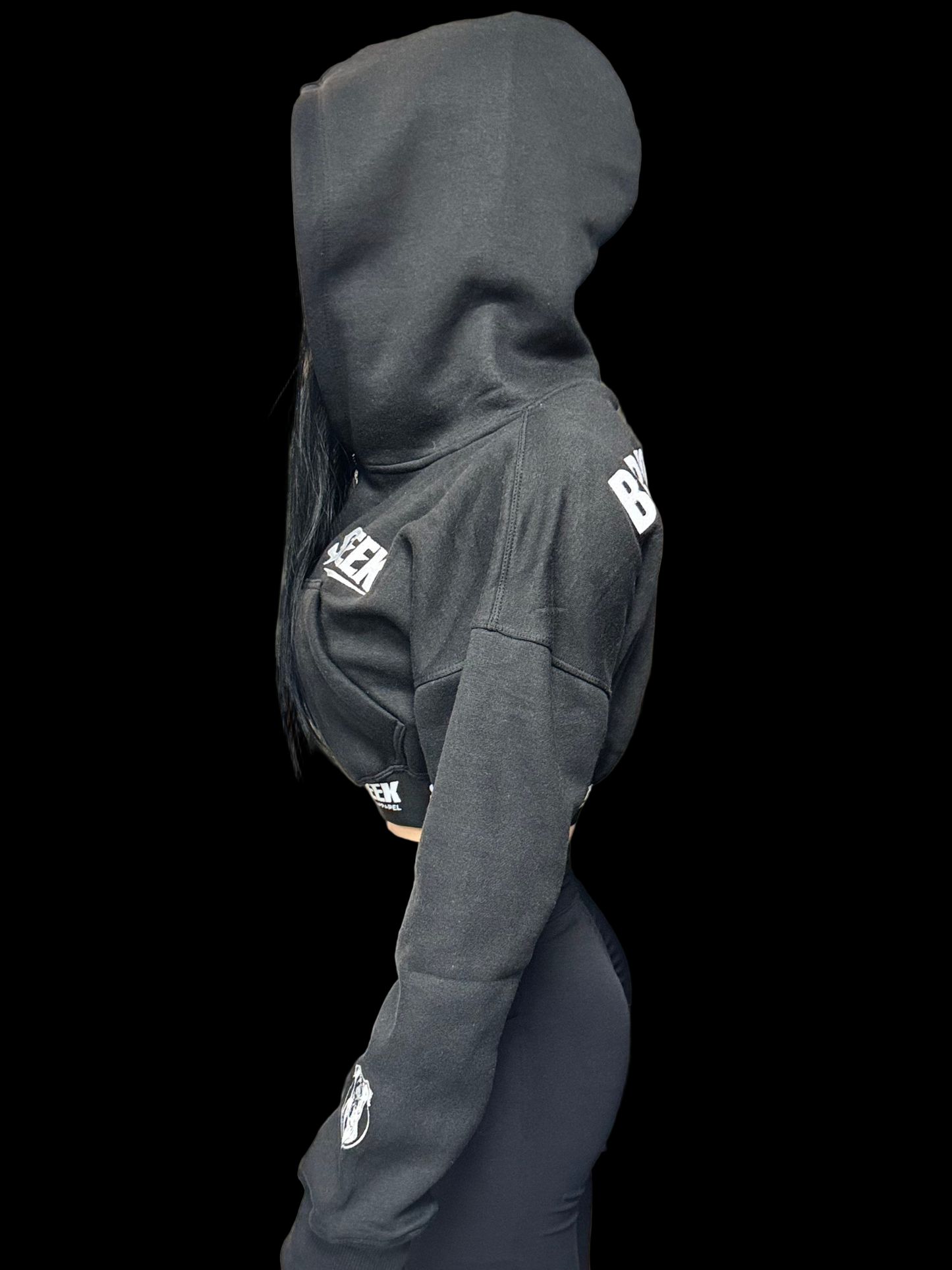 LUXBAND Crop Hoodie – BORN TO DOMINATE