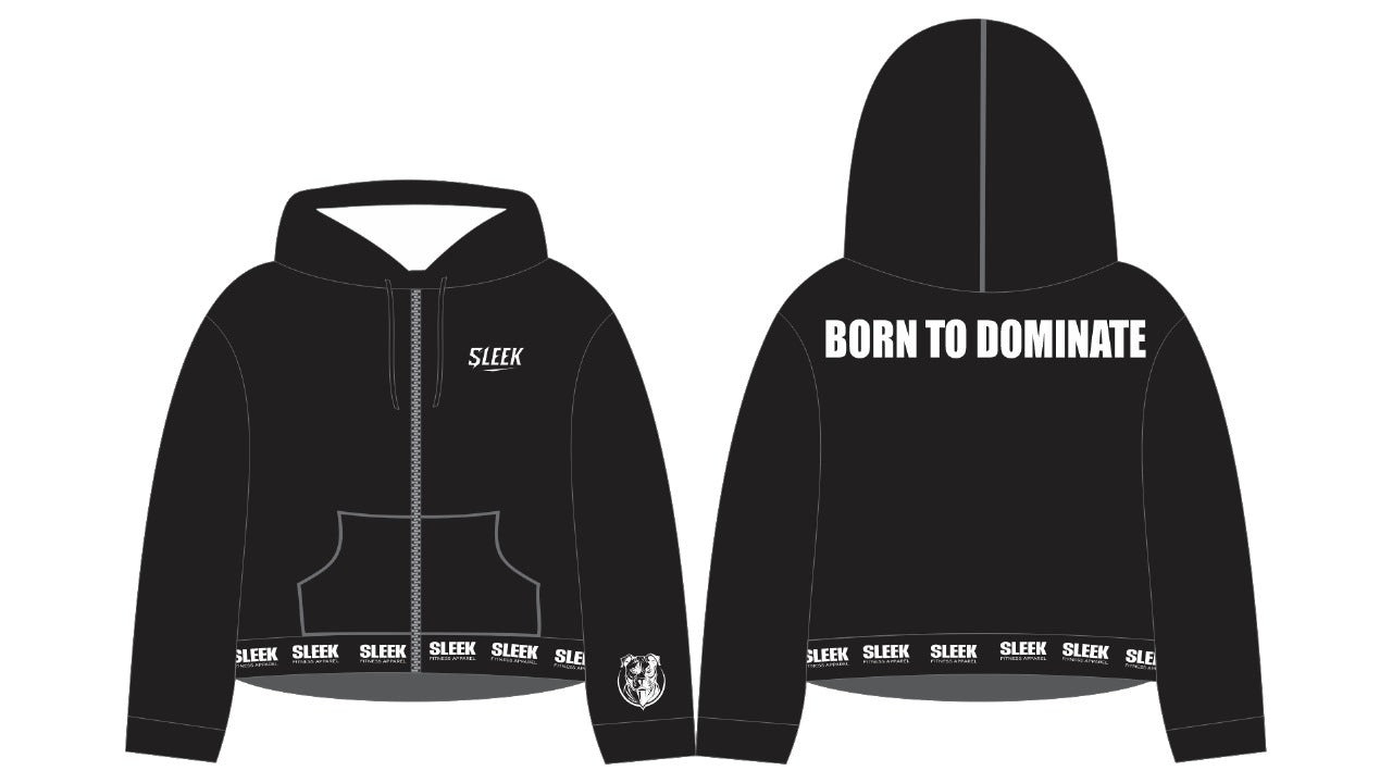 LUXBAND Crop Hoodie – BORN TO DOMINATE