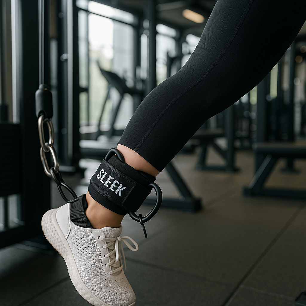 🖤 SLEEK – Ankle Straps for Cable Kickbacks (Pair)