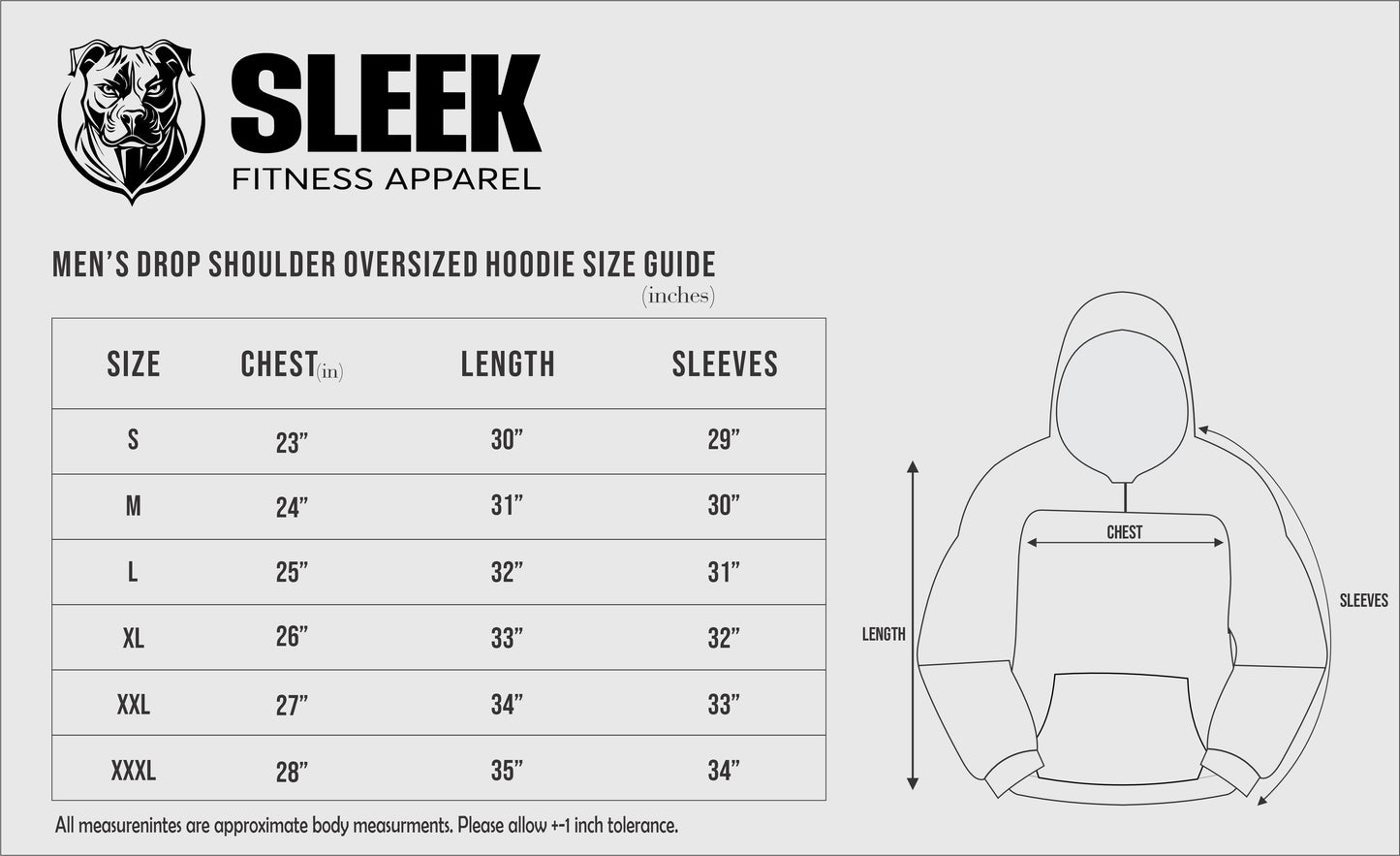 Born To Dominate Heavyweight Hoodie | Premium Fleece Hoodie | SLEEK Fitness Apparel
