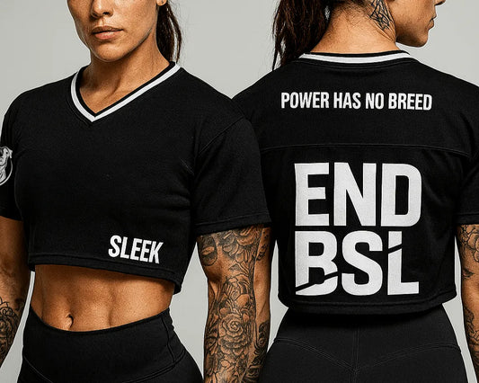 SLEEK - NO BSL Jersey Crop top