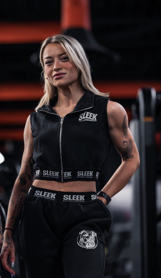 SLEEK – LuxBand collection  Cropped Fleece Vest