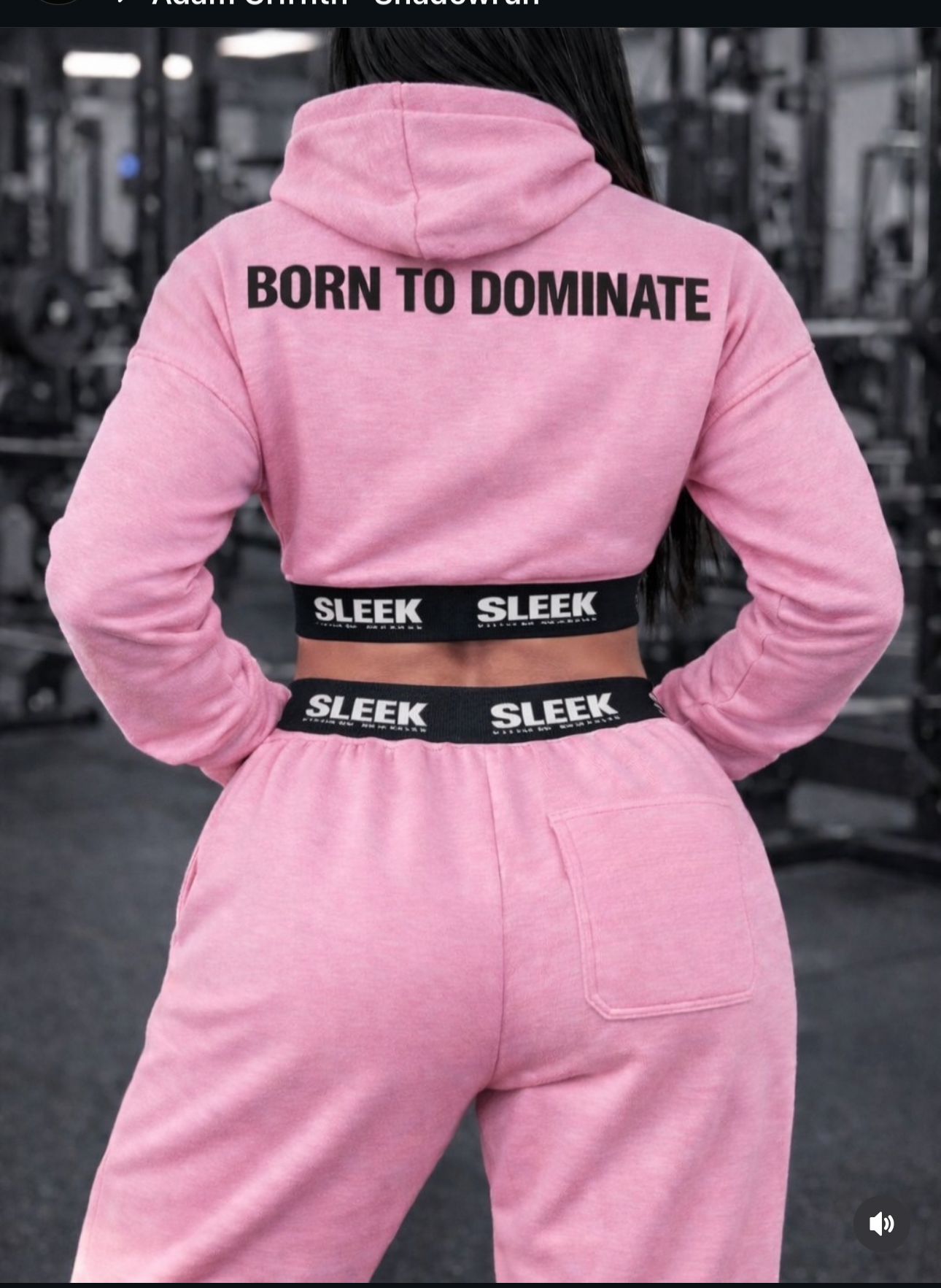 LUXBAND Crop Hoodie – BORN TO DOMINATE