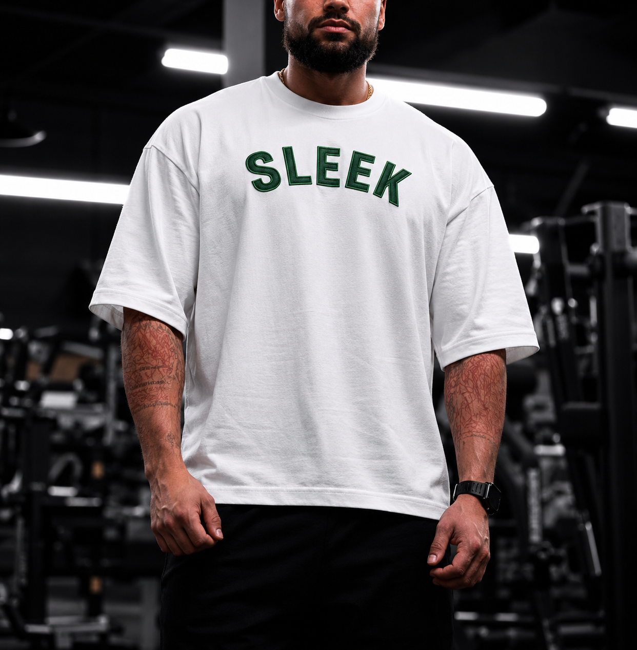 SLEEK Cropped Oversized T-Shirt