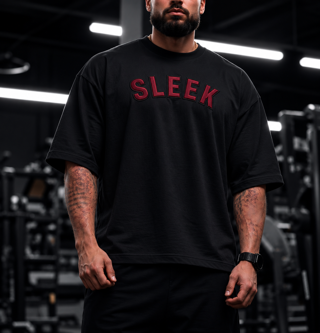 SLEEK Cropped Oversized T-Shirt