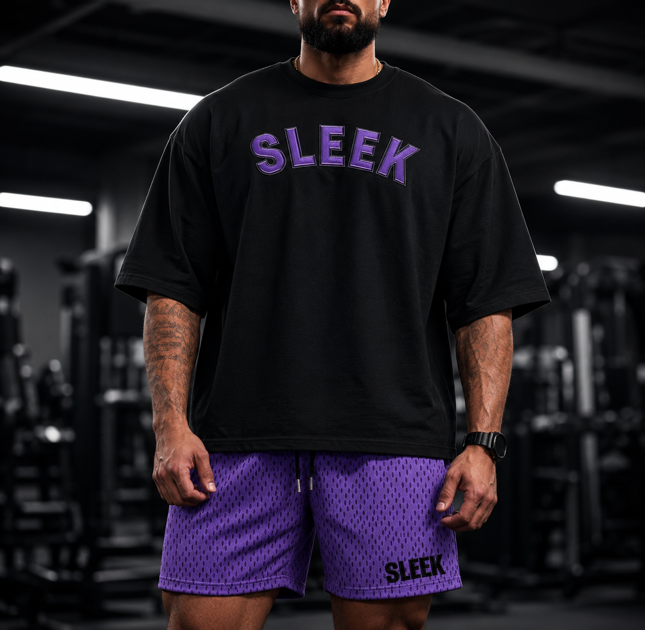 SLEEK Cropped Oversized T-Shirt