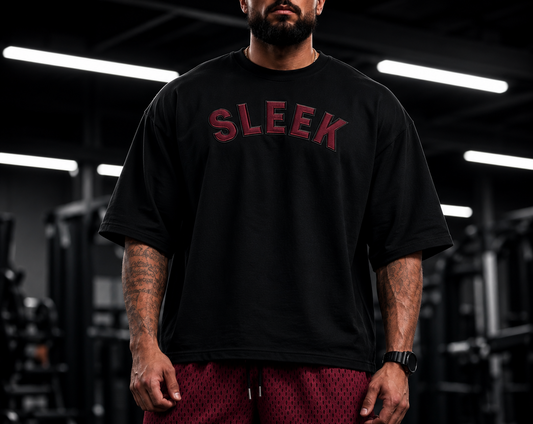 SLEEK Cropped Oversized T-Shirt