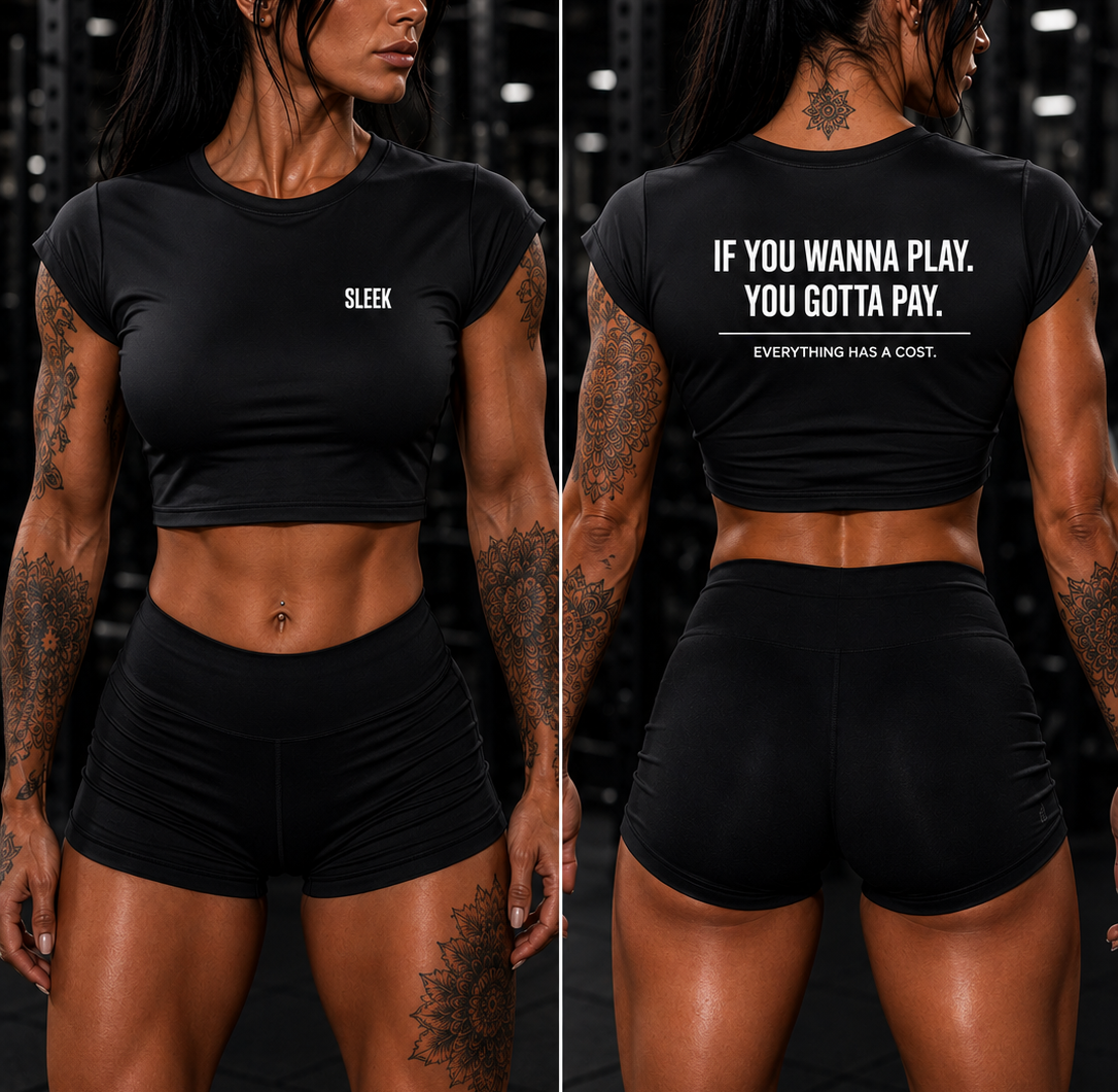 SLEEK Statement Crop Tee — main product view
