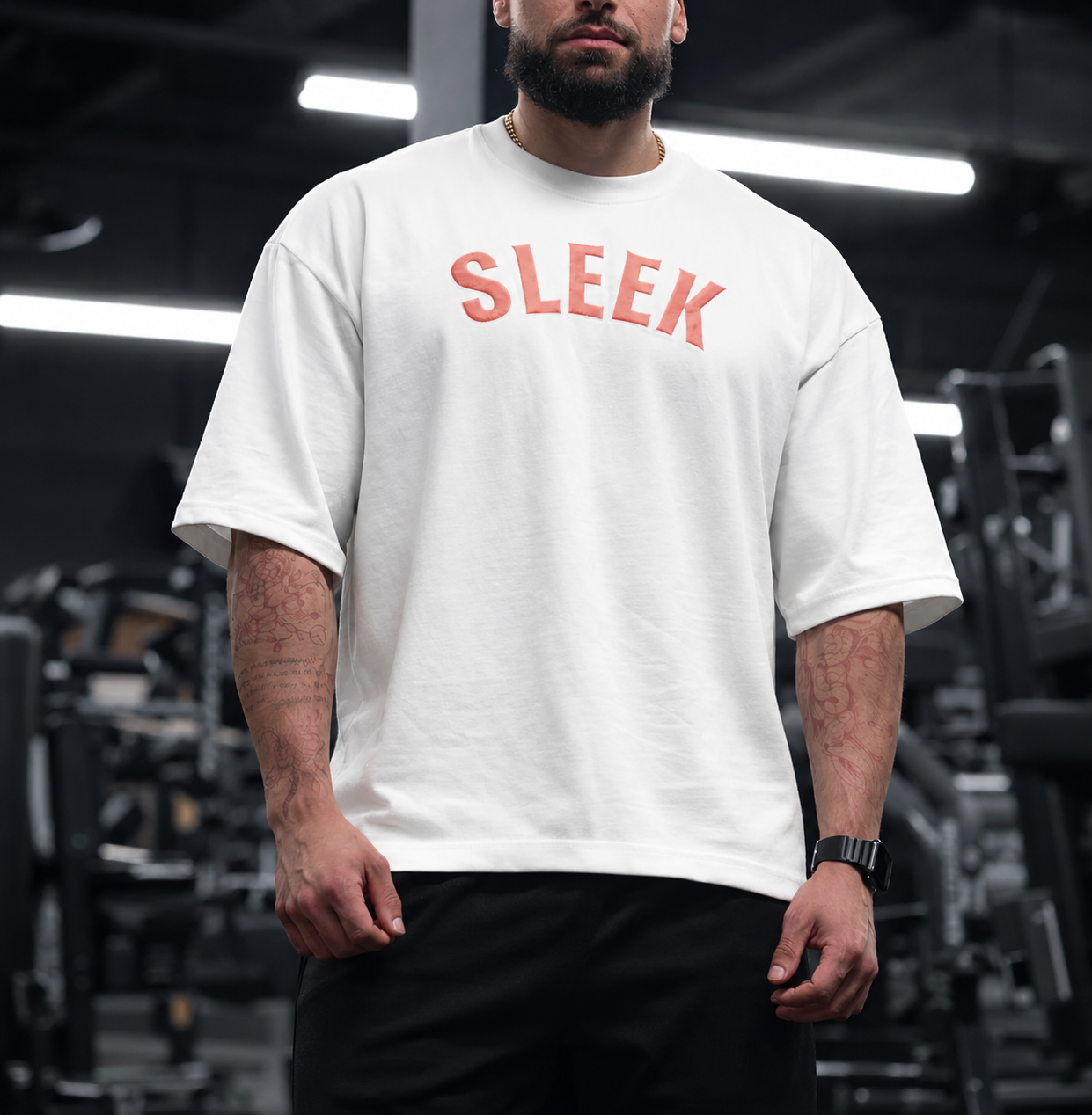 SLEEK Cropped Oversized T-Shirt